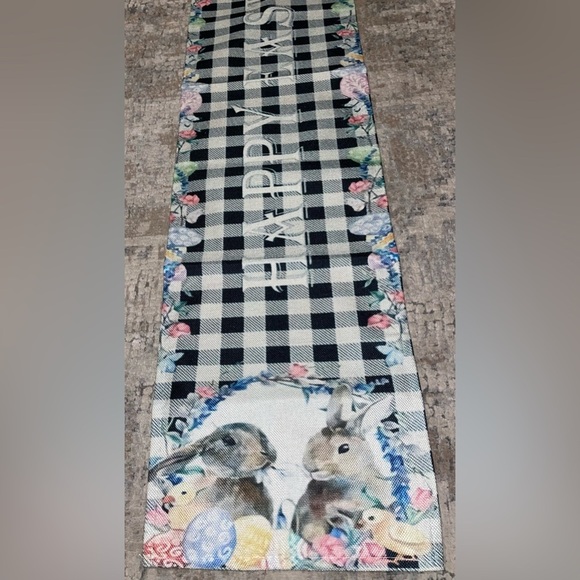 ‘Happy Easter’ canvas table runner - Picture 1 of 2